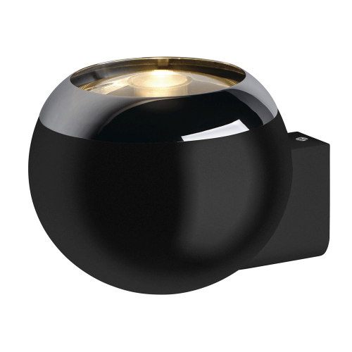 SLV LIGHT EYE BALL Wandleuchte, schwarz/chrom, QPAR111, max. 75W