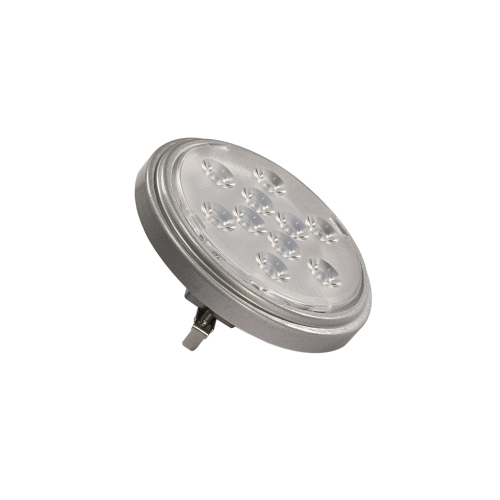 SLV LED QR111 G53 Leuchtmittel, 13°, silbergrau, 2700K, 800lm