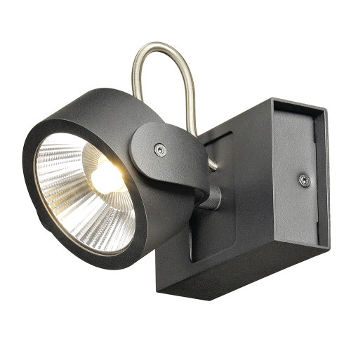 SLV KALU LED 1 Wand- und Deckenleuchte, schwarz, 3000K, 60°