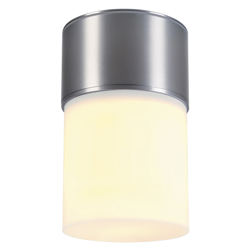 SLV ROX ACRYL CEILING, E27, Outdoor Deckenleuchte, alu gebürstet, max. 20W,IP44