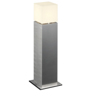 SQUARE POLE 60, E27, Outdoor Stehleuchte, alu gebürstet, max. 20W, IP44