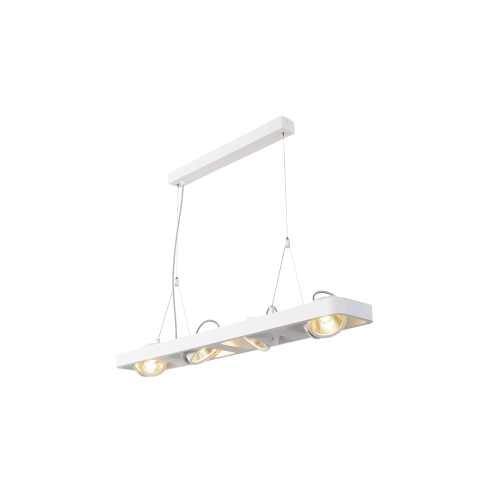 SLV LYNAH LED Pendelleuchte, quad, weiss, 3000K