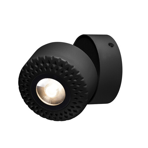 SLV TOTHEE LED Wand- und Deckenleuchte, schwarz, 3000K, 50°