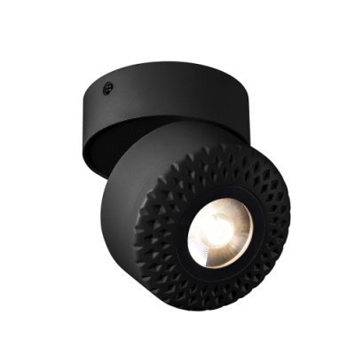 TOTHEE LED Wand- und Deckenleuchte, schwarz, 3000K, 50°