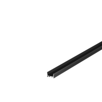SLV GRAZIA 20 LED Aufbauprofil, flach, gerillt, 3m, schwarz