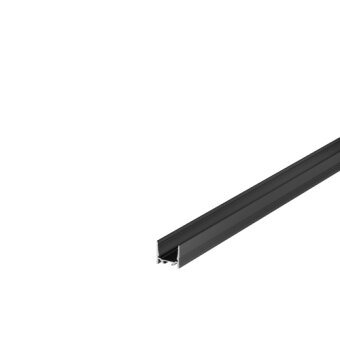 SLV GRAZIA 20 LED Aufbauprofil, standard, gerillt, 3m, schwarz