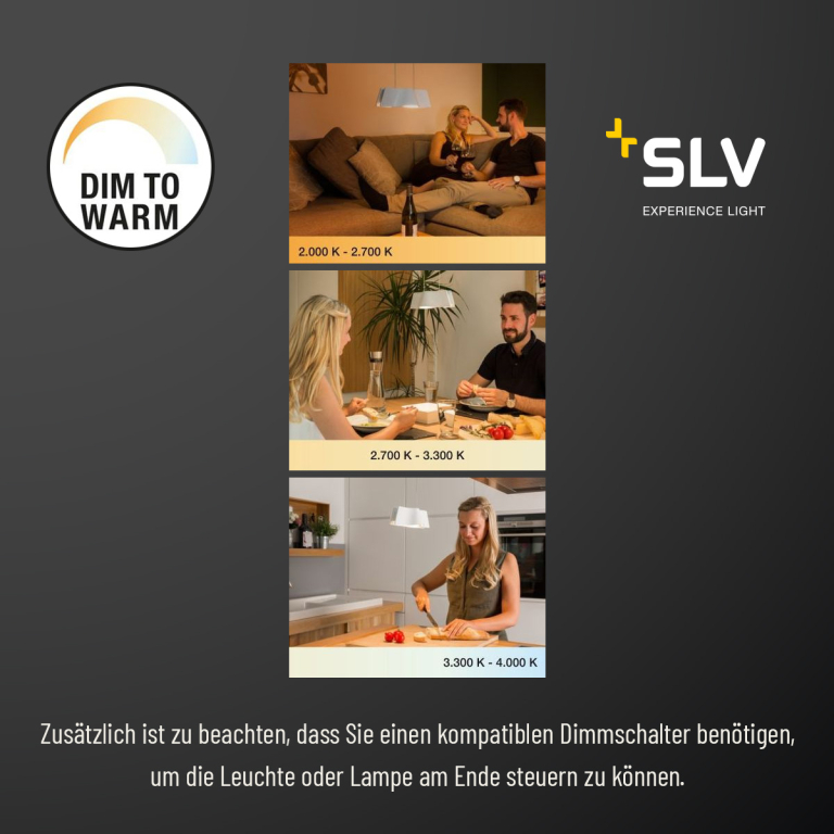 SLV LED Wandleuchte LOGS IN Phase schwarz/gold mit Dim-To-Warm 2000-3000K 11 W CRI 90 430lm