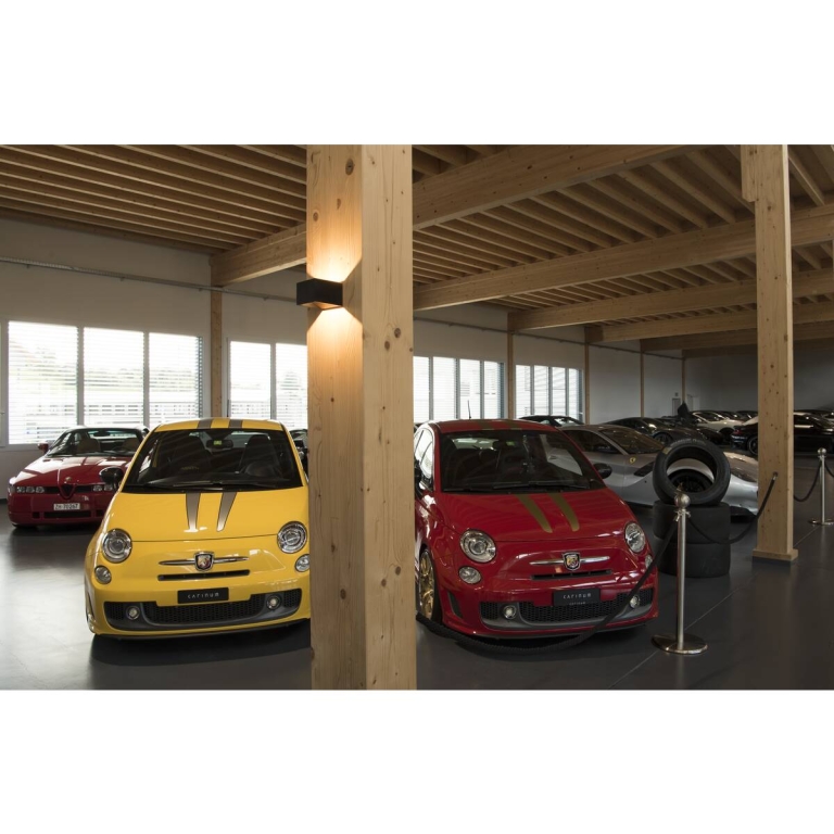 SLV LED Wandleuchte LOGS IN Phase schwarz/gold mit Dim-To-Warm 2000-3000K 11 W CRI 90 430lm
