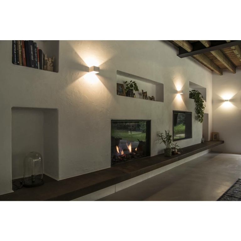 SLV LED Wandleuchte LOGS IN Phase weiß mit Dim-To-Warm 2000-3000K 11W CRI 90 690lm