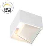 SLV LED Wandleuchte LOGS IN Phase weiß mit Dim-To-Warm 2000-3000K 11W CRI 90 690lm