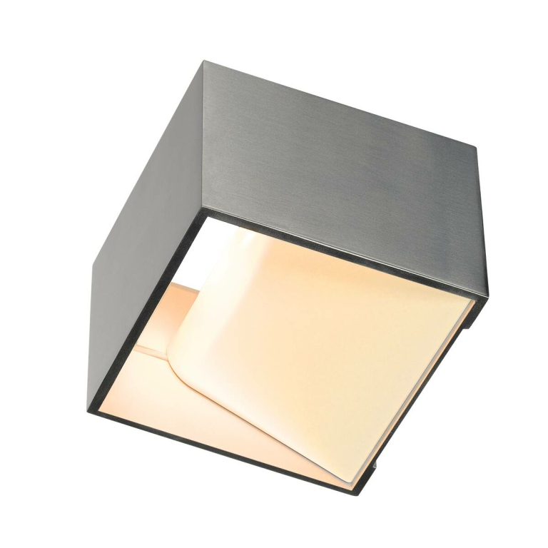 SLV LED Wandleuchte LOGS IN Phase aluminium/weiß mit Dim-To-Warm 2000-3000K 11W CRI 90 690lm