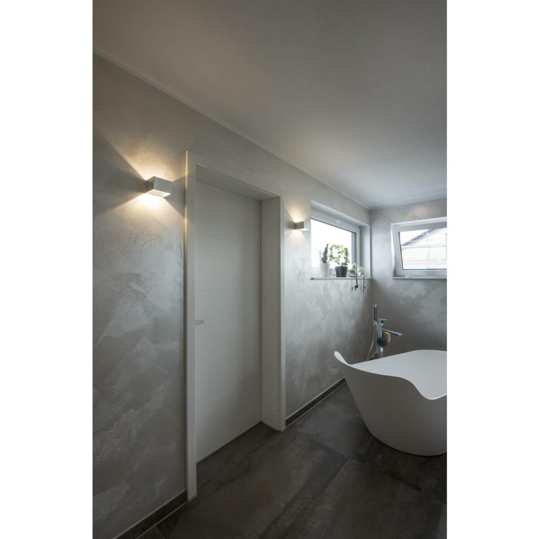 SLV LED Wandleuchte LOGS IN Phase aluminium/weiß mit Dim-To-Warm 2000-3000K 11W CRI 90 690lm