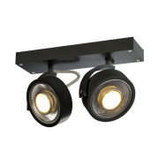 KALU 2 QPAR111, Wand- und Deckenleuchte, schwarz, max. 75W