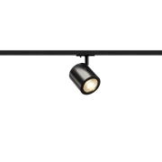 ENOLA_C LED Strahler für 1Phasen Hochvolt-Stromschiene, 3000K, schwarz, 35°, inkl. 1 Phasen-Adapter