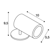 HELIA LED SPOT, Outdoor Strahler, 3000K, 35°, anthrazit, IP55