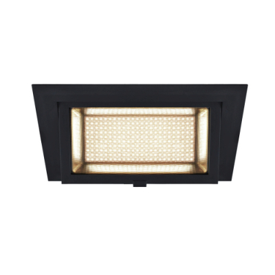 ALAMEA LED Deckeneinbauleuchte, schwarz, 3000K, 35W
