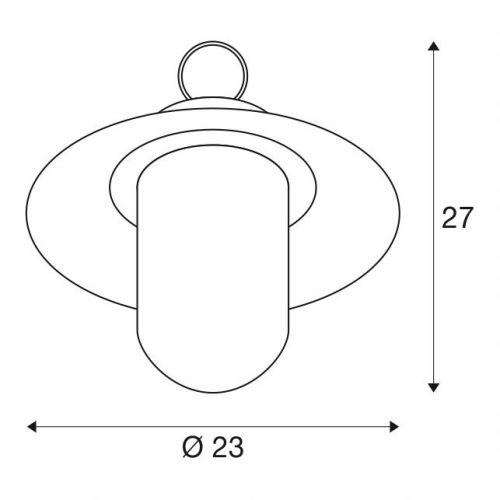 SLV MOLAT E27 Outdoor Pendelleuchte, anthrazit, max. 60W, IP44