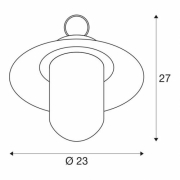 MOLAT E27 Outdoor Pendelleuchte, anthrazit, max. 60W, IP44