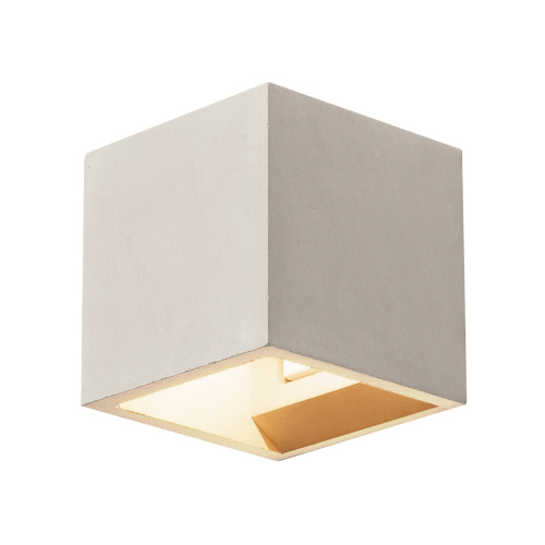 SLV 1000910 QT14 25W max. Wandleuchte CUBE | SOLID Lampen1a grau