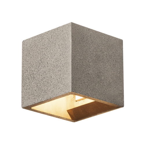 SLV 1000910 SOLID CUBE Wandleuchte QT14 grau max. 25W | Lampen1a