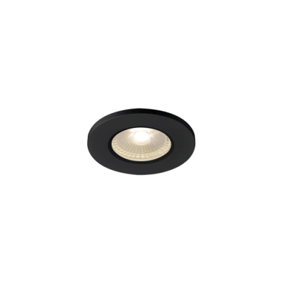 SLV KAMUELA ECO LED Fire-rated Deckeneinbauleuchte, schwarz, 3000K, 38°,dimmbar, IP65