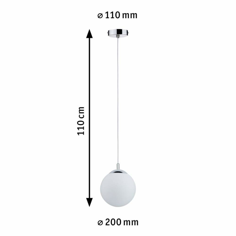 Paulmann Pendelleuchte Globe IP44 1-flammig