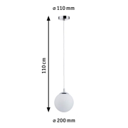 Pendelleuchte Globe IP44 1-flammig