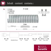 MaxLED 500 Basisset unbeschichtet 10m Warmweiß inkl. Bluetooth Controller