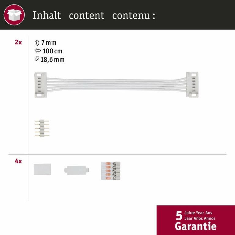 Paulmann MaxLED Universal Verbinder 2er-Pack Weiß