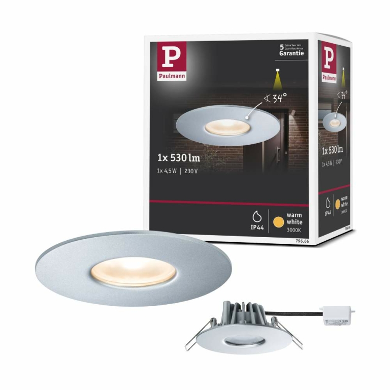 105W | Paulmann Spiegelleuchte 79716 LED IP44 Lampen1a Mizar