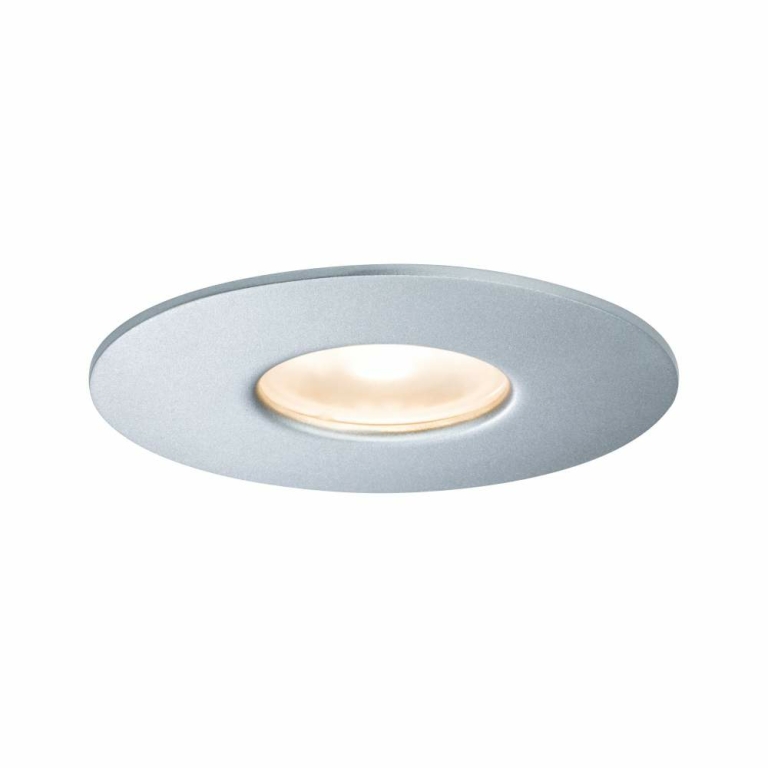 Paulmann House Außeneinbauleuchte IP44 rund 95mm 3000K 4,4W 410lm 230V Silber Metall/Acryl