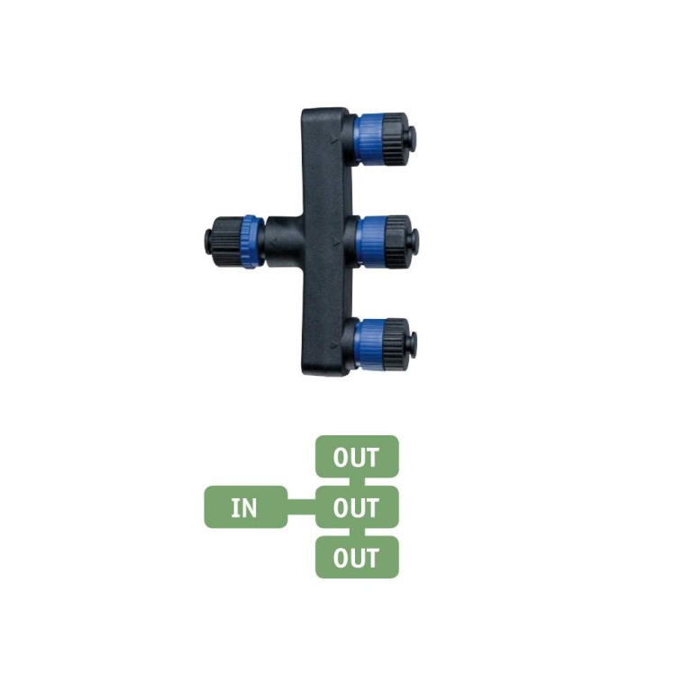 Paulmann Plug & Shine Verteiler 3 Ausgänge IP68 Schwarz
