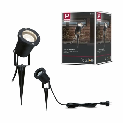 Paulmann Outdoor LED Gartenstrahler mit Erdspieß IP65 Schwarz Aluminium inkl. Leuchtmittel