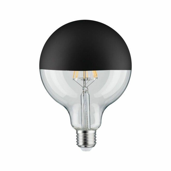 Paulmann LED Globe 125 Kopfspiegel Schwarz matt 5W