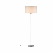 Tessa Stehleuchte Creme/Eisen gebürstet