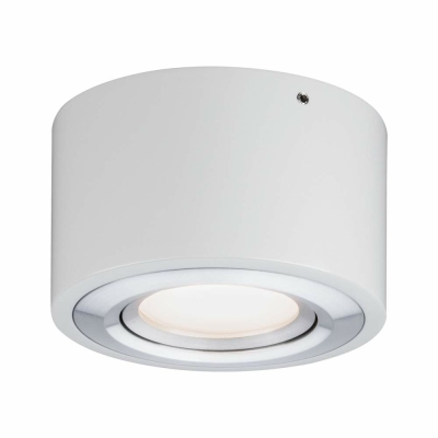 Paulmann LED Deckenleuchte Argun 1-flammig 3-Step-Dim 3000K 280lm 230V 4,8W dimmbar Weiß/Alu gebürstet