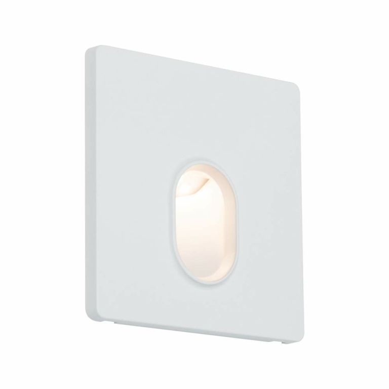 Paulmann LED Wandeinbauleuchte Wall eckig Weiß 1,7W 2700K für Hohlwanddose