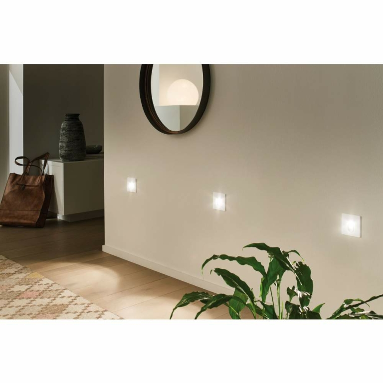 Paulmann LED Wandeinbauleuchte Wall eckig Weiß 1,7W 2700K für Hohlwanddose