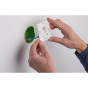 LED Wandeinbauleuchte Wall eckig Weiß 1,7W 2700K für Hohlwanddose