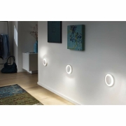 LED Wandeinbauleuchte rund Neordic Dekorativ Weiß matt