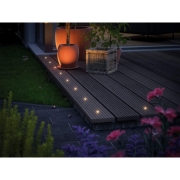 Plug & Shine LED Bodeneinbauleuchte MicroPen II Basisset IP67 3000K 5x0,22W 21VA Silber