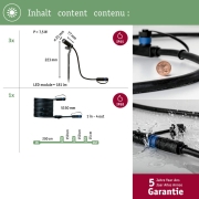 Plug & Shine LED Gartenstrahler Plantini Erweiterungsset IP65 3000K 3x 2W Anthrazit