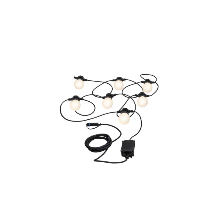 Paulmann Plug & Shine 7er Party LED Lichterkette 6,8m IP44 Warmweiß 3000K 7x 0,2W