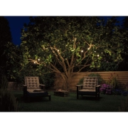 Plug & Shine 7er Party LED Lichterkette 6,8m IP44 Warmweiß 3000K 7x 0,2W