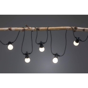 Plug & Shine 7er Party LED Lichterkette 6,8m IP44 Warmweiß 3000K 7x 0,2W