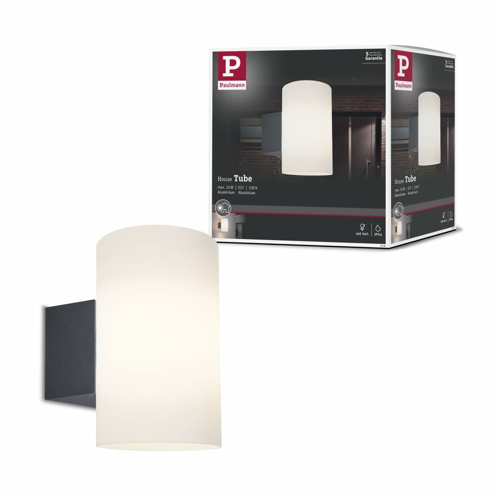 Outdoor Lampen1a Wandleuchte | 94186 Tube IP54 Paulmann Anthrazit