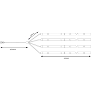 Mobile Strip Parasol-Light Schirmbeleuchtung