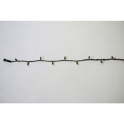 String Lite®QF+,105LEDww, 15flash, LEDwh, 12m,schwarzes Kabel, 220-240V, 10,5W