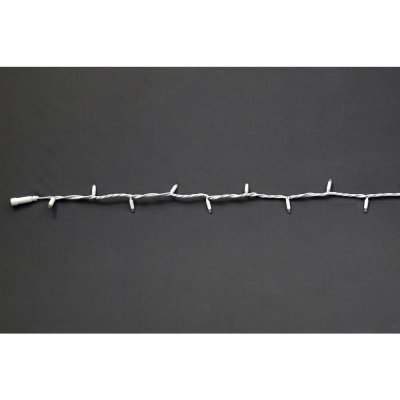 MK-Illumination String Lite®QF+, 105 LEDww, 15 flash LEDww, 12m,weißes Kabel, 220-240V, 10,5W