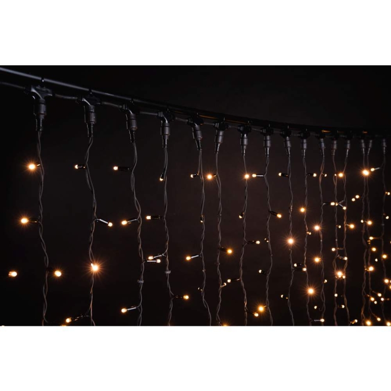 MK-Illumination Drape Lite®QF+, 300 LEDww, 2m x 1,5m,schwarzes Kabel, 220-240V, 35W